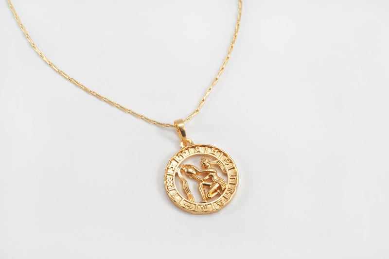 Gold Plated Star Sign Necklace