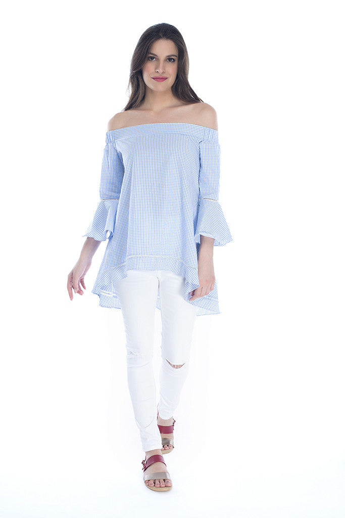 Off Shoulder Top with Ruffles
