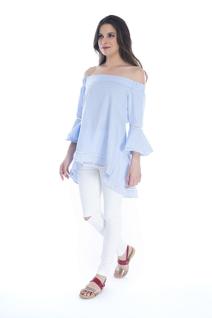 Off Shoulder Top with Ruffles