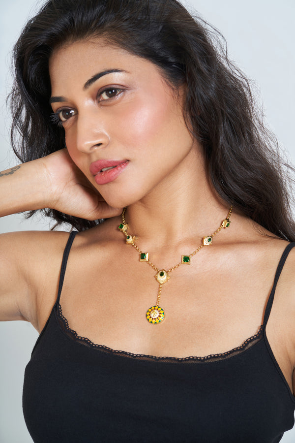 The Green Lotus Necklace