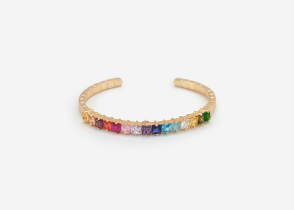 Multicoloured Swarovski Crystal Bangle