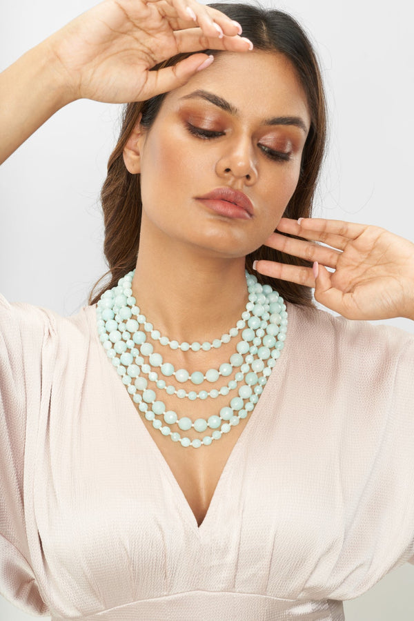 Turquoise Pearl Necklace 