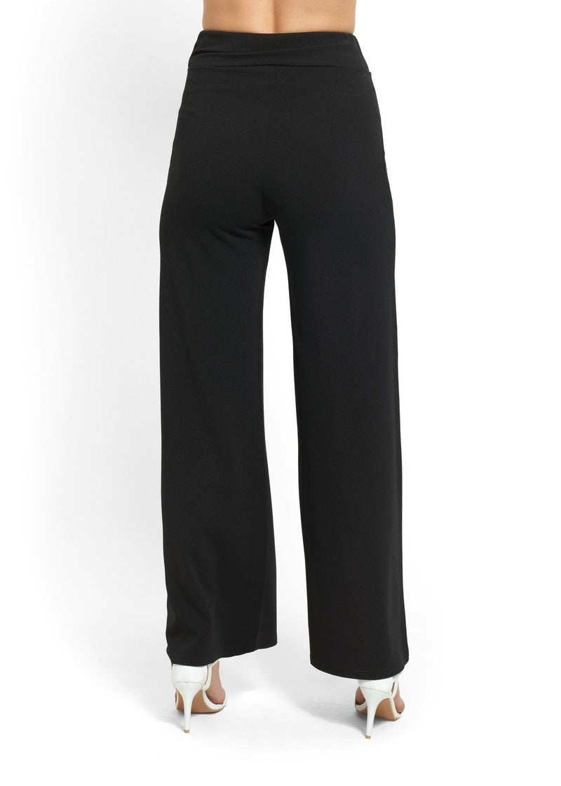 Wide-Leg Trousers With Statement Belt