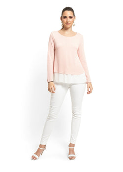 Baby Pink Double Layered Top