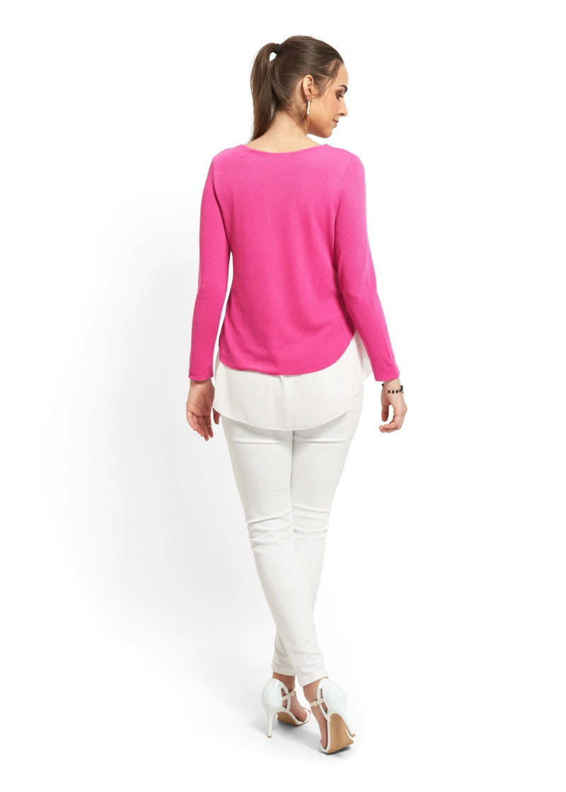 Pink Double Layered Top
