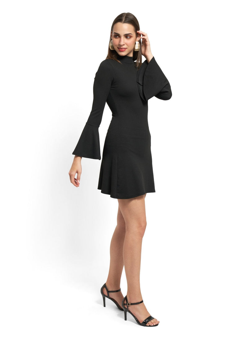 Black Fit And Flare Dress